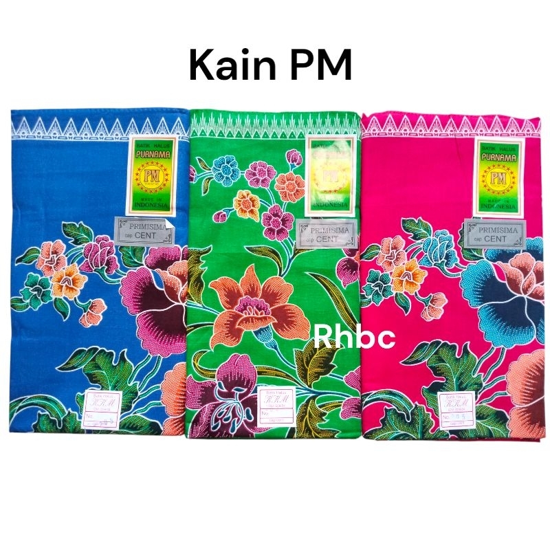 Kain Panjang Batik Halus Cap Cent PM Purnama Kebat Jarik samping Motif Maskot