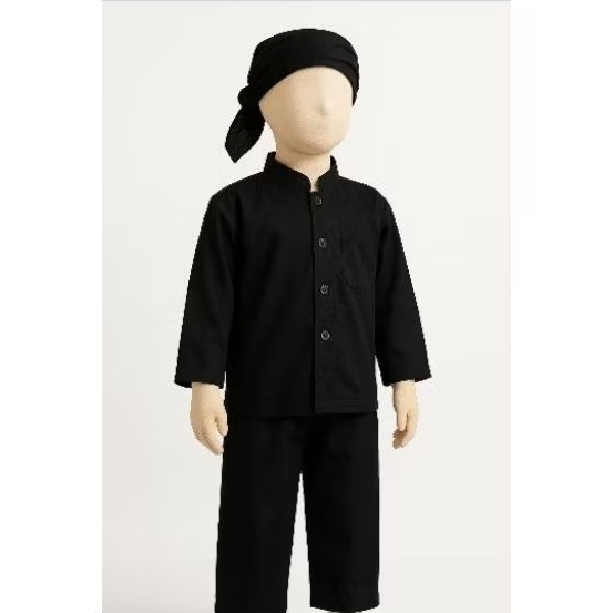 Baju Pangsi Anak Baju Pencak Anak - Setelan Pangsi Anak - Pangsi Hitam