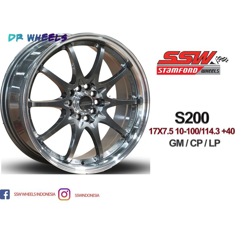 Velg mobil model ce28 murah dan berkualitas ring 17