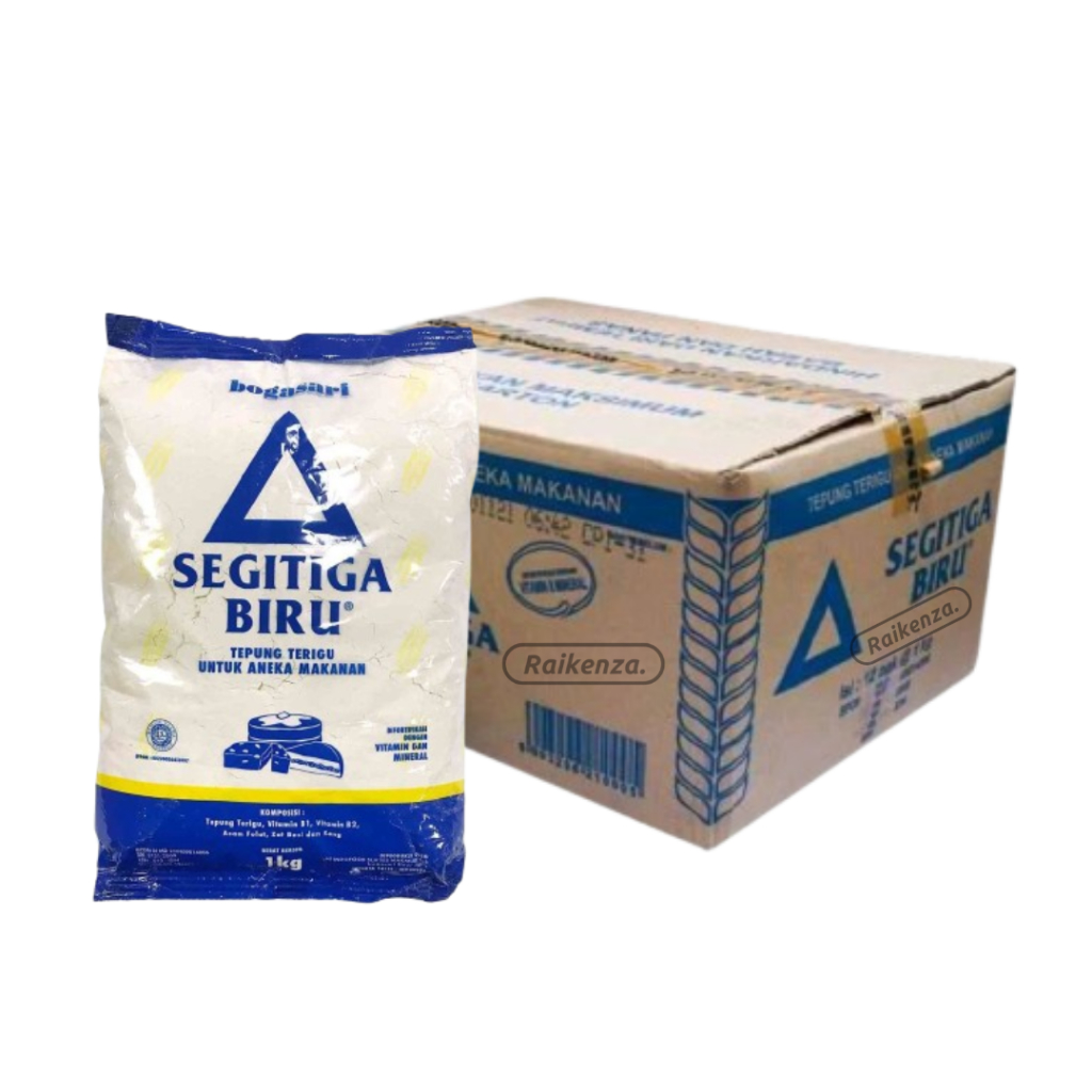 

Terigu Segitiga Biru Ekonomis 1 kg Dus Isi 12 pcs