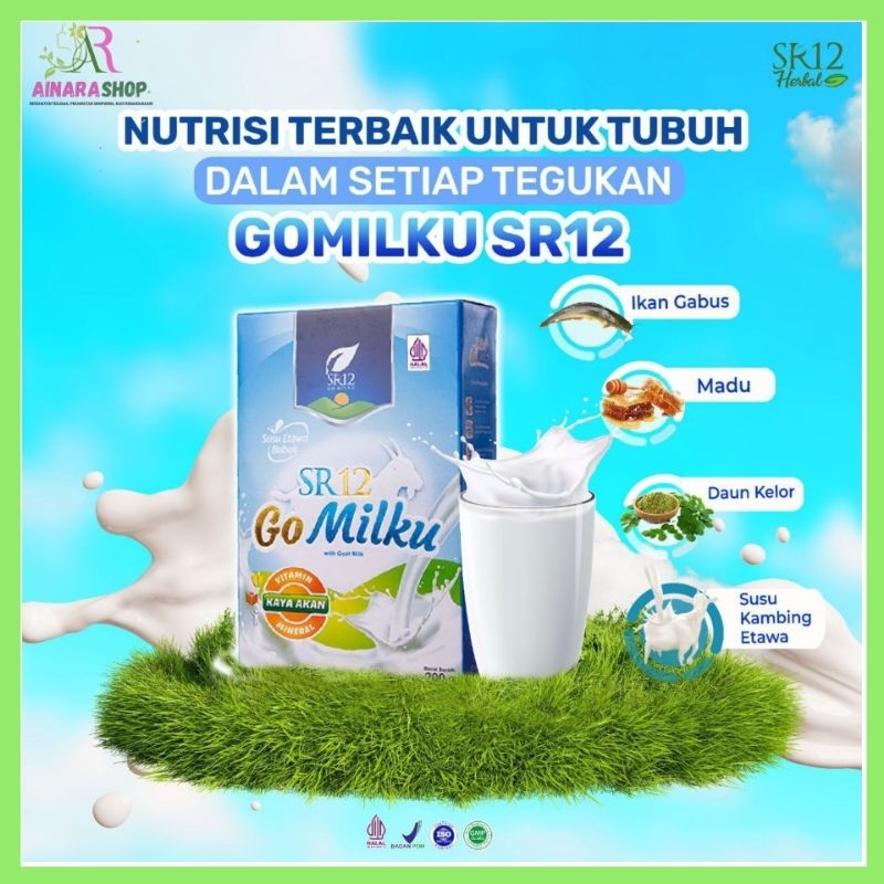 

SR12 Go Milku Rasa Vanilla Susu Kambing Etawa Box Original 200/600 gr Susu Alami