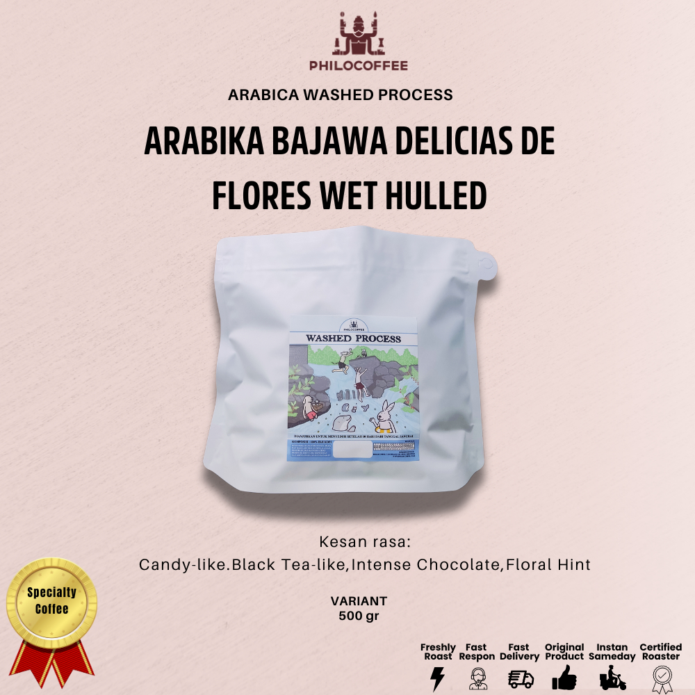 

Arabika Bajawa Delicias De Flores Wet Hulled 500gr | Biji Kopi