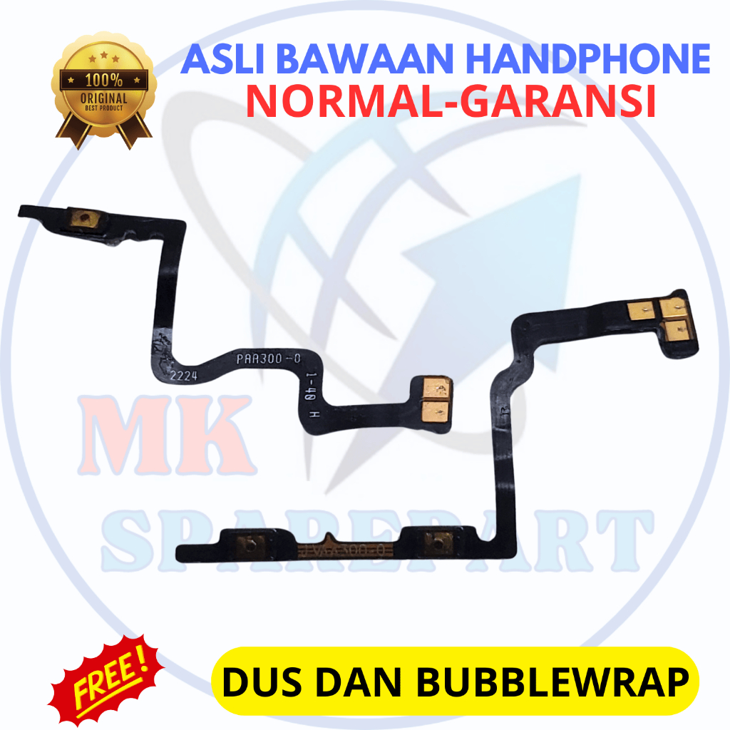 Flexible on off volume hp oppo reno 8 5g - asli original copotan cabutan bawaan