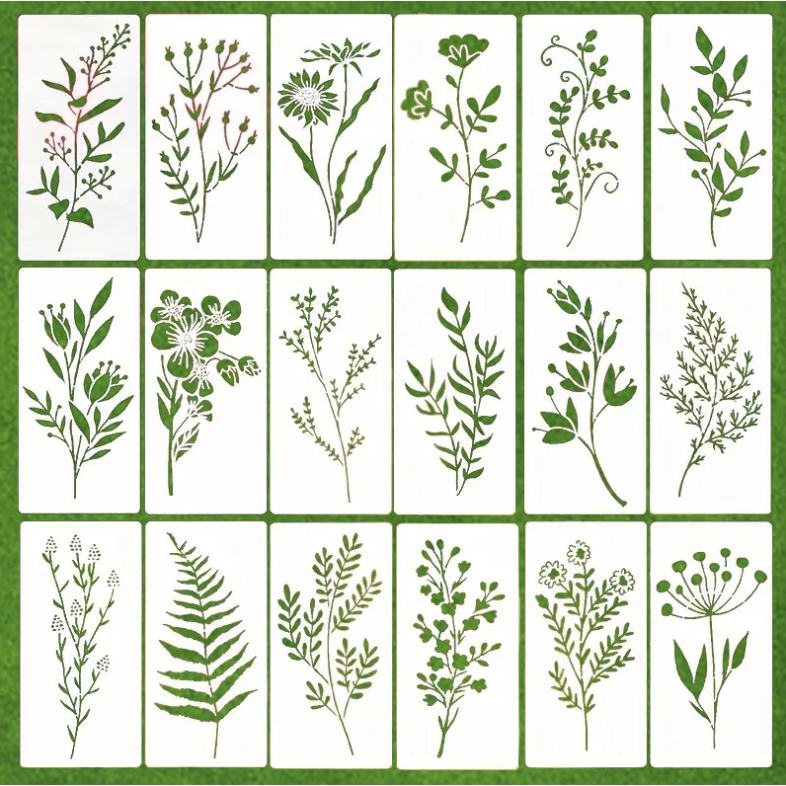 

Stensil Menggambar Anak 18pcs 15x7.5cm Wild Grass | Alat Menggambar | DIY Anak | Belajar Menggambar & Melukis | Mainan Edukatif