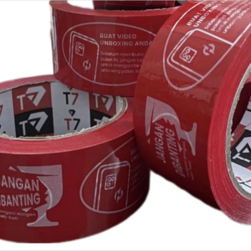 

Lakban Video Unboxing FRAGILE T7 45 mm x 72 yard Selotip Besar Tape