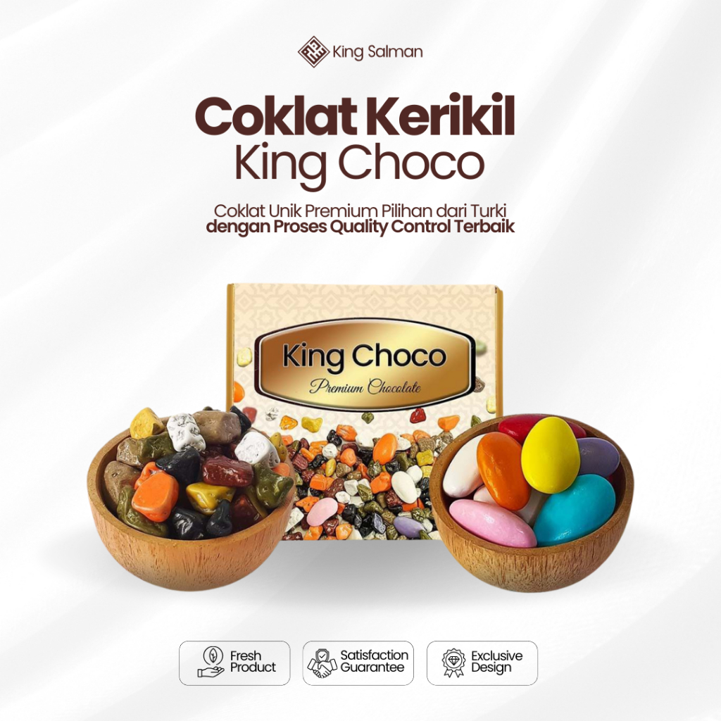 

KING CHOCO - Coklat Kerikil Premium Asli Turki - Enak & Unik