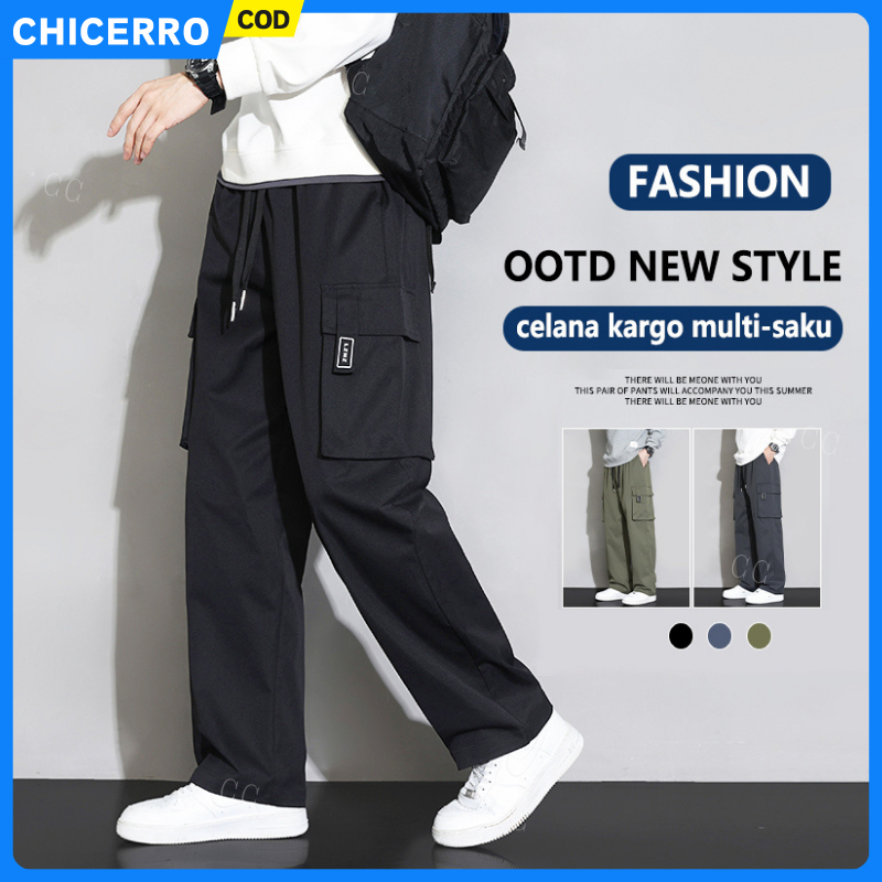 ORIGINAL CELANA CARGO PRIA OVERSIZE FASHION CARGO PANTS KOREAN STYLE CASUAL PRIA PANTS CELANA