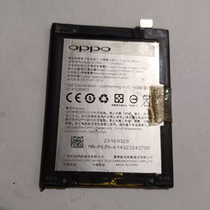 BATERAI OPPO F1 PLUS ORIGINAL COPOTAN