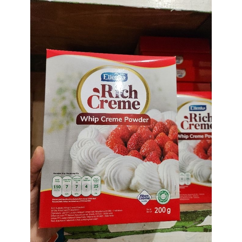 

rich creme whip cream/ whip creme powder 200gr