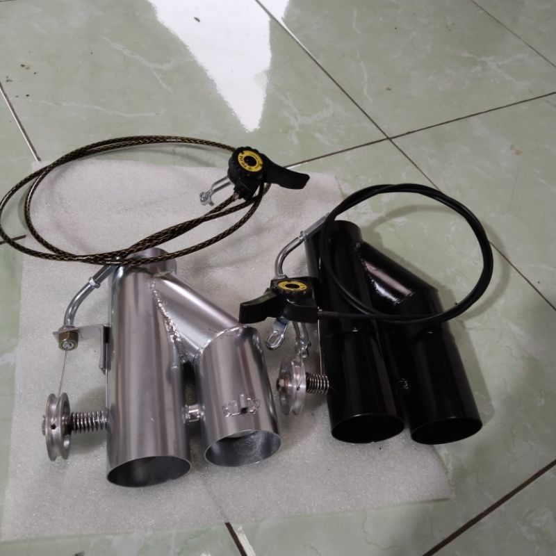 Valvetronic knalpot mobil mode 2suara pemakaian universal