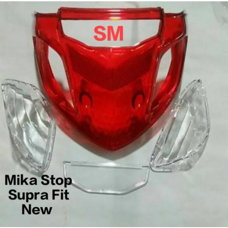Mika Stop/Mika Lampu Belakang+Mika Sen Motor Honda Supra Fit New
