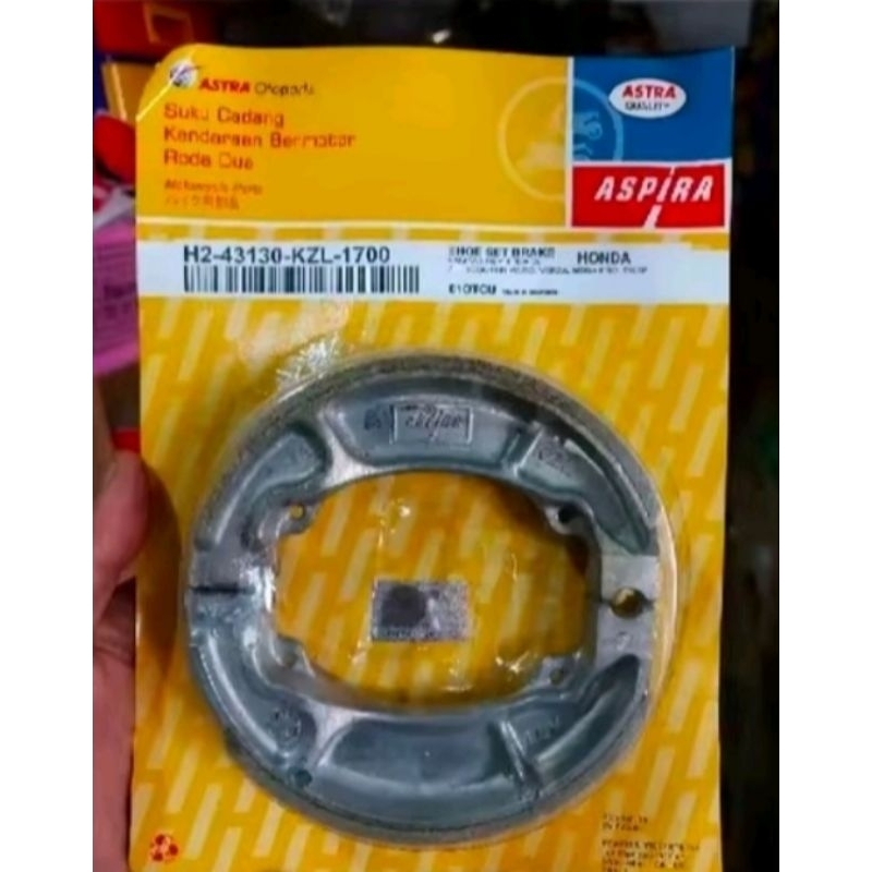 Kampas Rem KZL ASPIRA VARIO 125 150/ALL BEAT/VARIO LAMA/SCOOPY/VERZA ORIGINAL ASPIRA