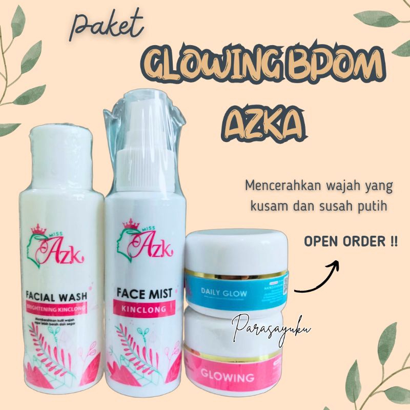 AZKA PAKET GLOWING SKINCARE BPOM