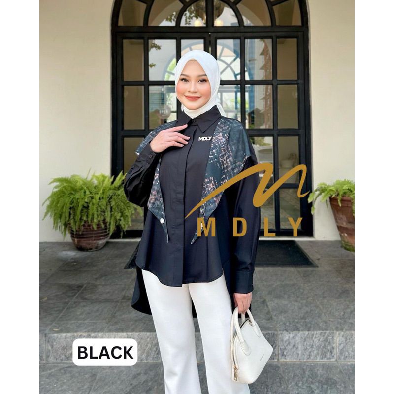 MDLY Baju kemeja atasan wanita Neelam Shirt By MDLY