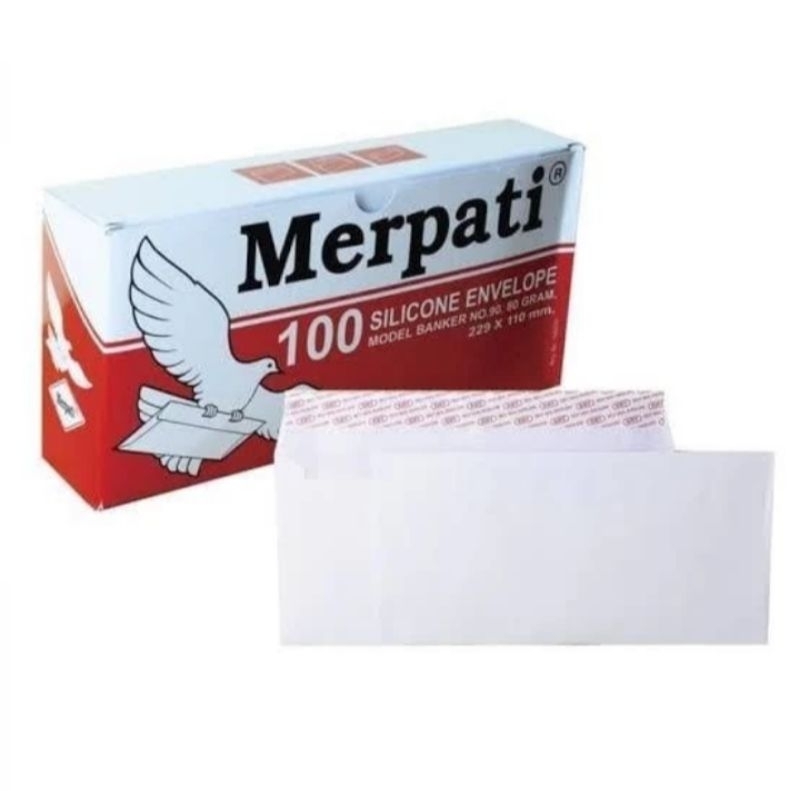 

Amplop Kantor Panjang Putih Merpati 90 Tebal 80 GSM + Lem 22,9 x 11 cm