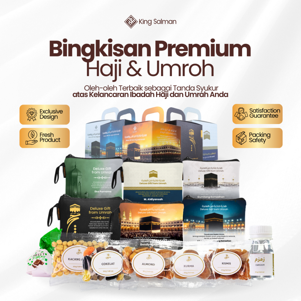 

OLEH-OLEH UMRAH & HAJI PREMIUM | King Salman Deluxe Gift | Request Custom Nama