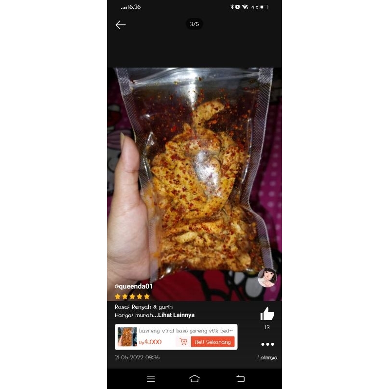 

[POUCH 100GR] kremesan ayam lauk instan anti gtm camilan gurih