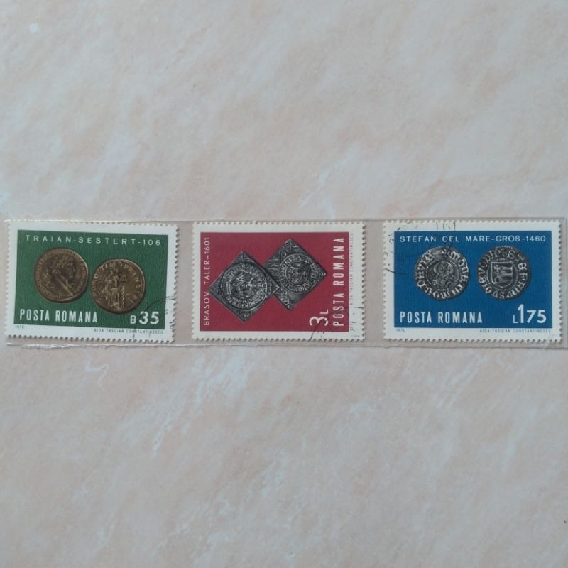 

Perangko Prangko Jadul 3 Pcs Rumania Romania Posta Romana 1970 Old Coins - YN2220