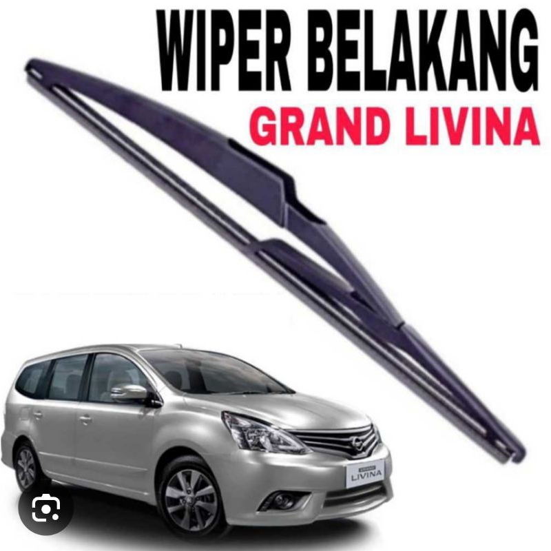 Wiper Kaca Belakang Nissan LIVINA tahun 2006 2007 2008 2009 2010 2011 2012 2013 2014 2105 2016 2017 