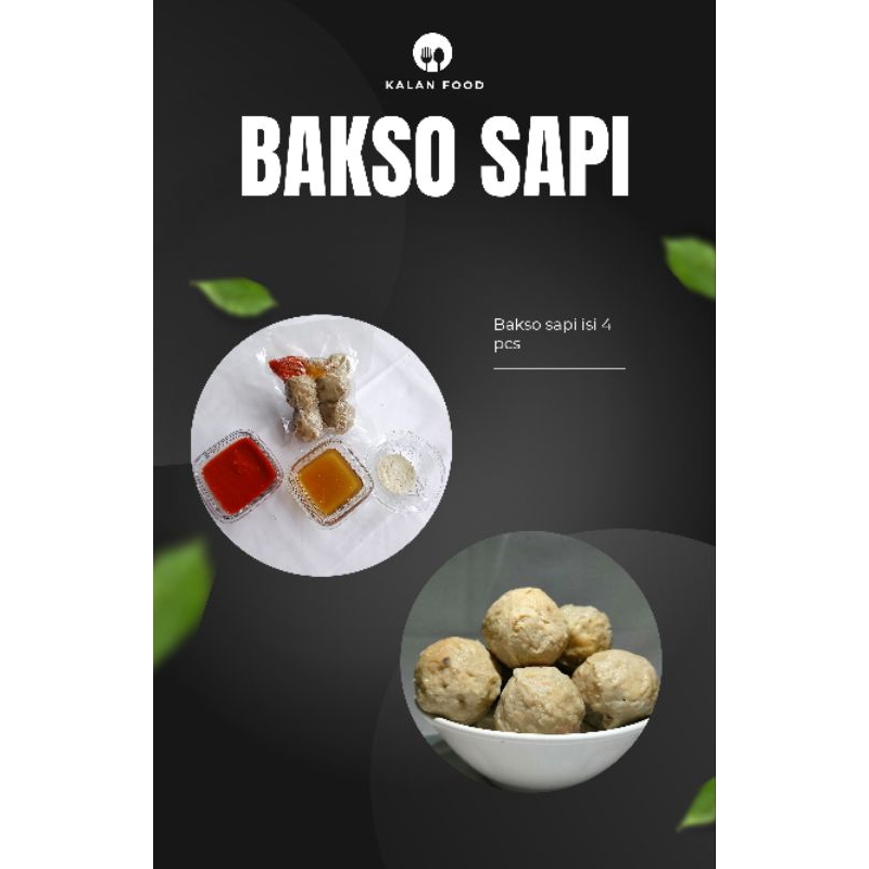 

Bakso sapi asli isi 4 pcs termurah original isi daging sapi cincang