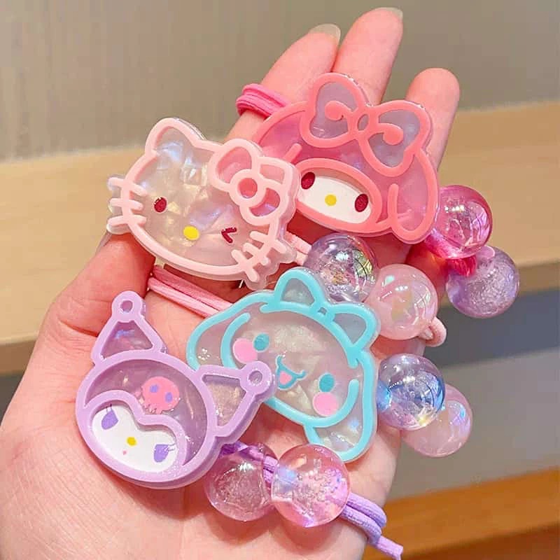 Iketan Kuncir Ikat Rambut Anak Wanita Sanrio iket Korea Jepang Elastis Lucu Iket Kunciran