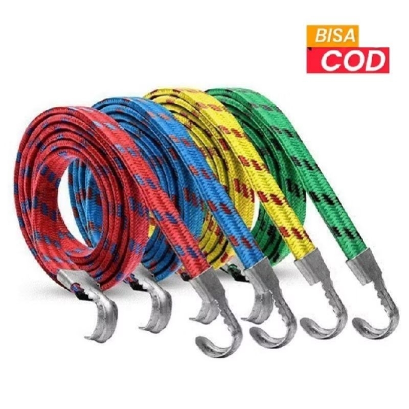 Tali elastis bagasi strap pipih gepeng