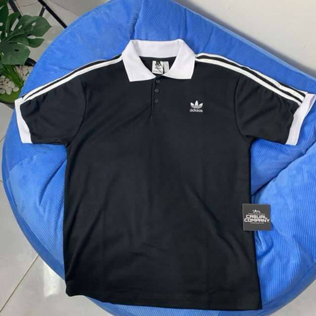 baju kerah adidas premium fulltag