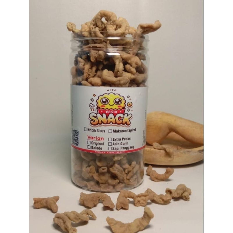 

Keripik Usus Ayam Original Kemasan Toples Premium