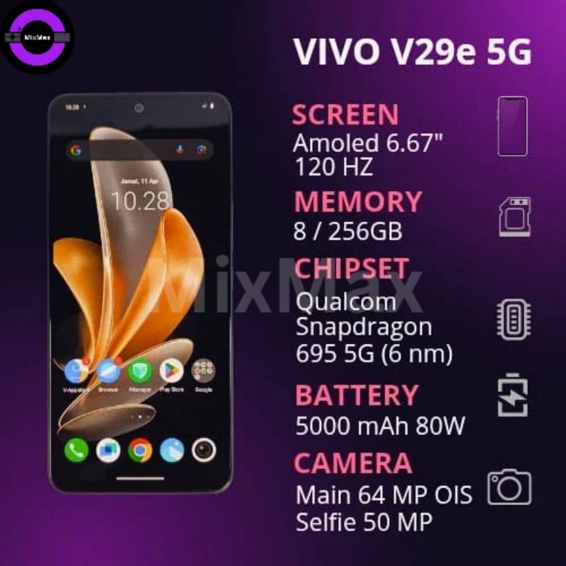 Vivo V29e 5G 8/256GB Second Mulus (Box)