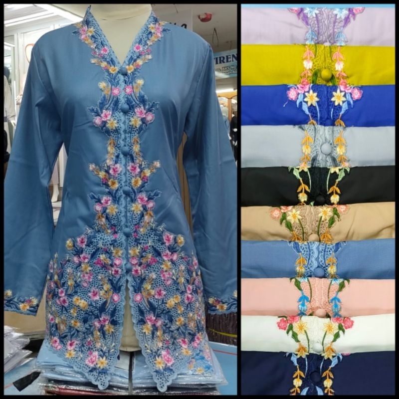 NEW KEBAYA ENCIM BORDIR BUNGA #KEBAYAMURAH #KEBAYATERBARU #KEBAYAKARTINI #KEBAYATRADISIONAL #KEBAYAB