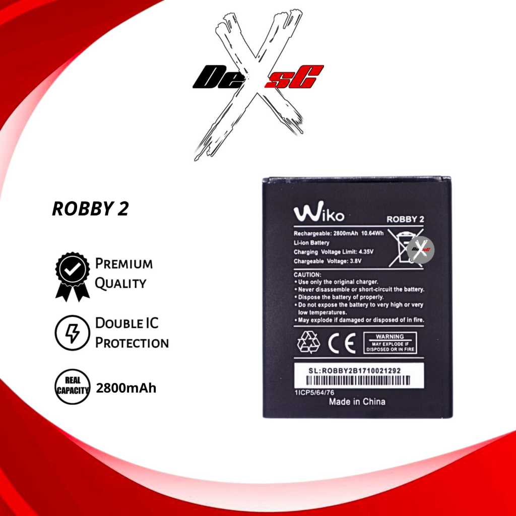 Baterai 3921 Wiko Robby 2 Batre Batrai Battery Handphone Robby 2