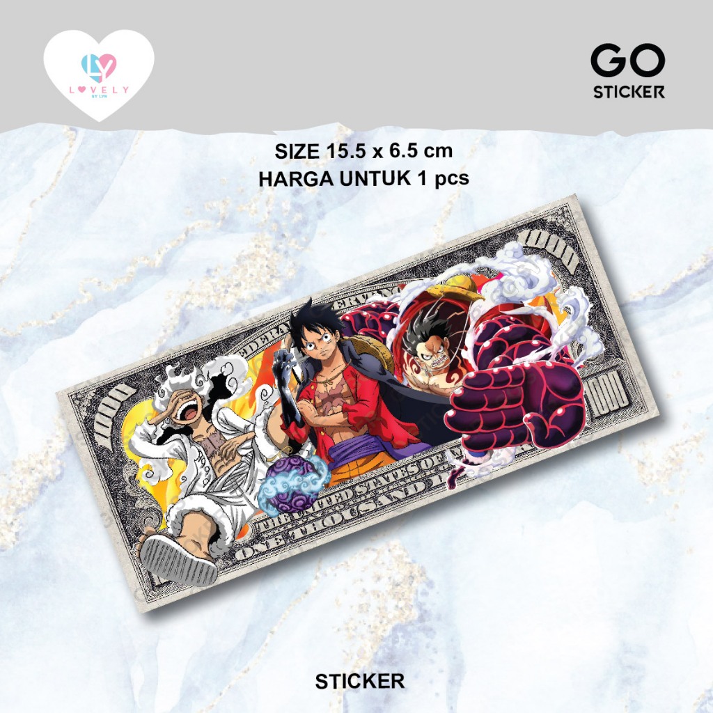 

Sticker Dollar One Piece Anime | GO STICKER