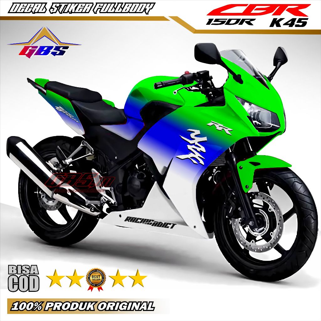 Stiker Decal Cbr 150r K45 Lokal Fullbody Sticker Decal CBR 150R 2014 2015 Full Body 3 Warna