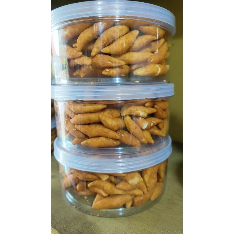 

telor gabus gula merah wijen toples - 250gram