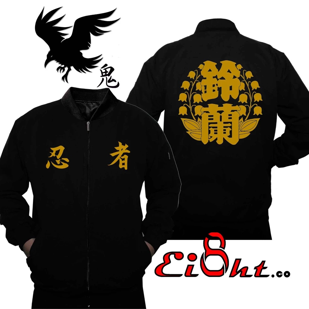 Jaket Bomber Sukajan Suzuran Lao - High&Low King Of High School