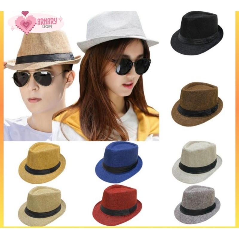 TOMPI DEWASA /TOPI FEDORA/TOMPI POLOS/FEDORA POLOS/TOPI TOMPI CASUAL VINTAGE/TOPI JAZZ