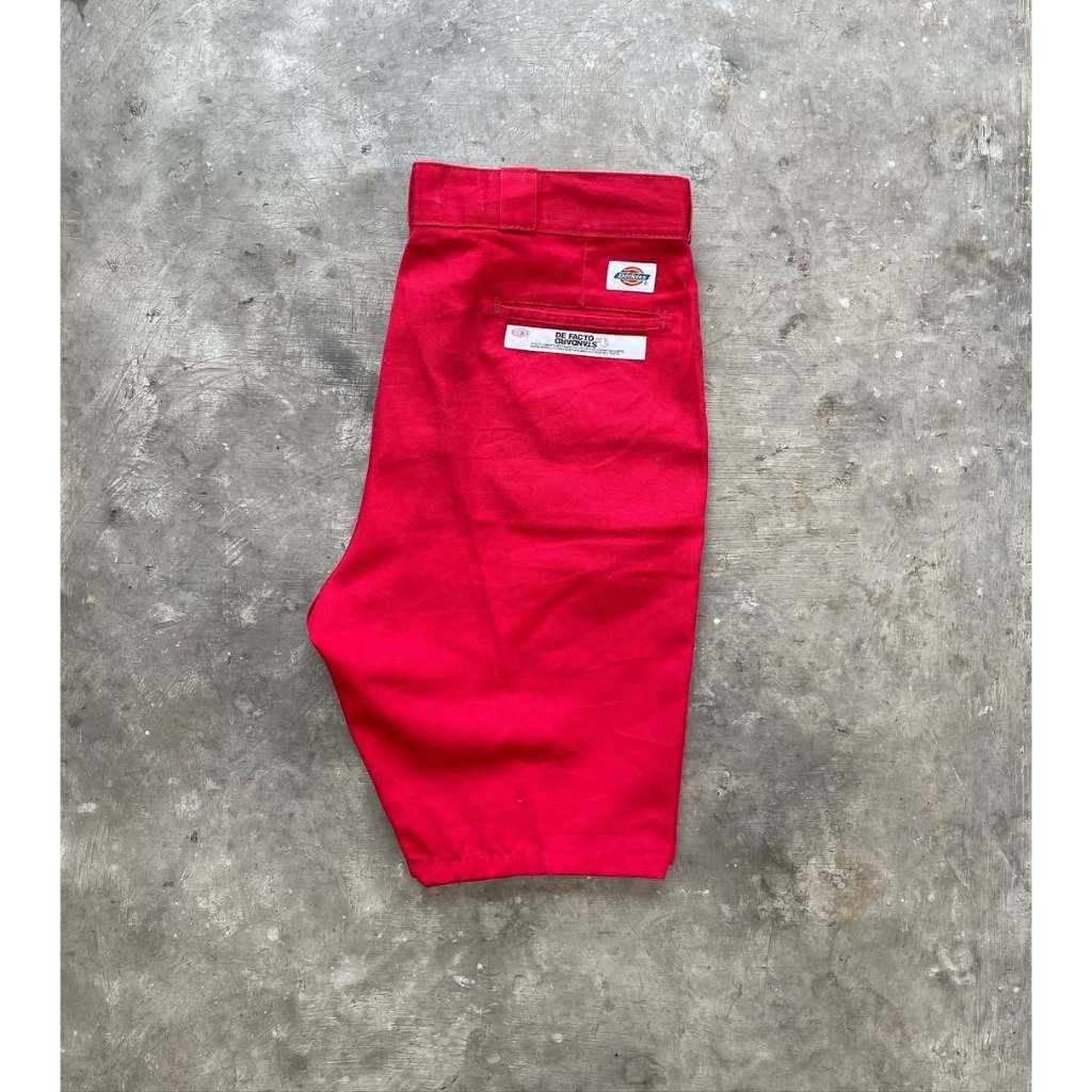 CELANA PENDEK DICKIES MERAH ORIGINAL PRIA