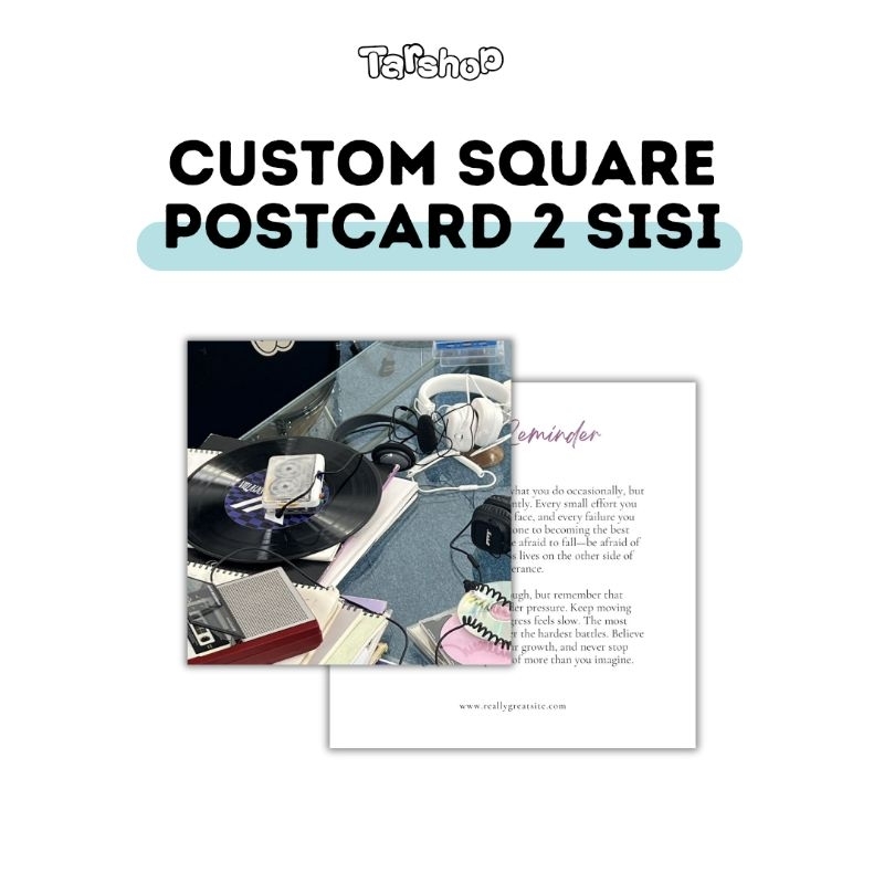 

Custom - Postcard Square 2 Sisi Custom / K-pop / Non K-pop