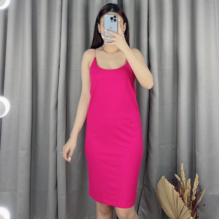 Dress tanktop spaghetti 1531  Dress korea slim