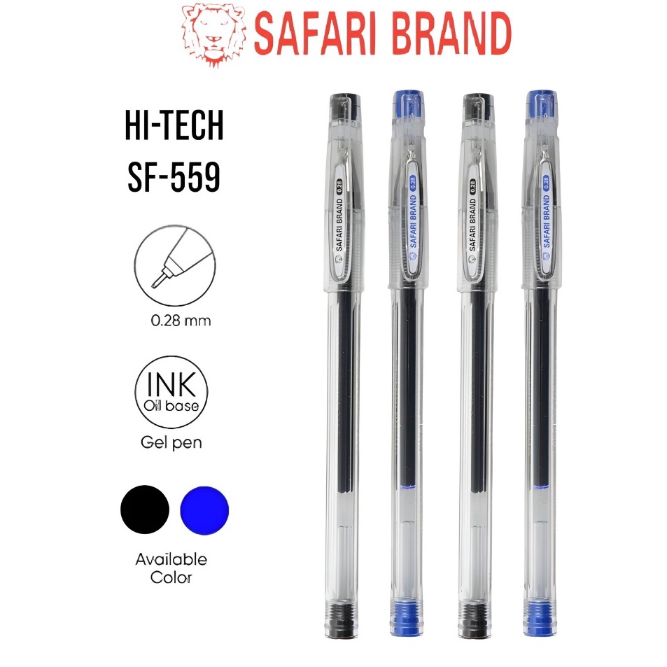 

Trendy HitechLUSIN Pulpen Ballpoint Pena Polpen Hi tech HiTech Hitech 28 mm murahmurah bagus Safari Brand Gel Pen Pulpen Makna Original