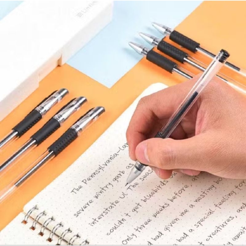 

Pulpen isi 10 pcs Tinta Hitam Permanent Import -3d-
