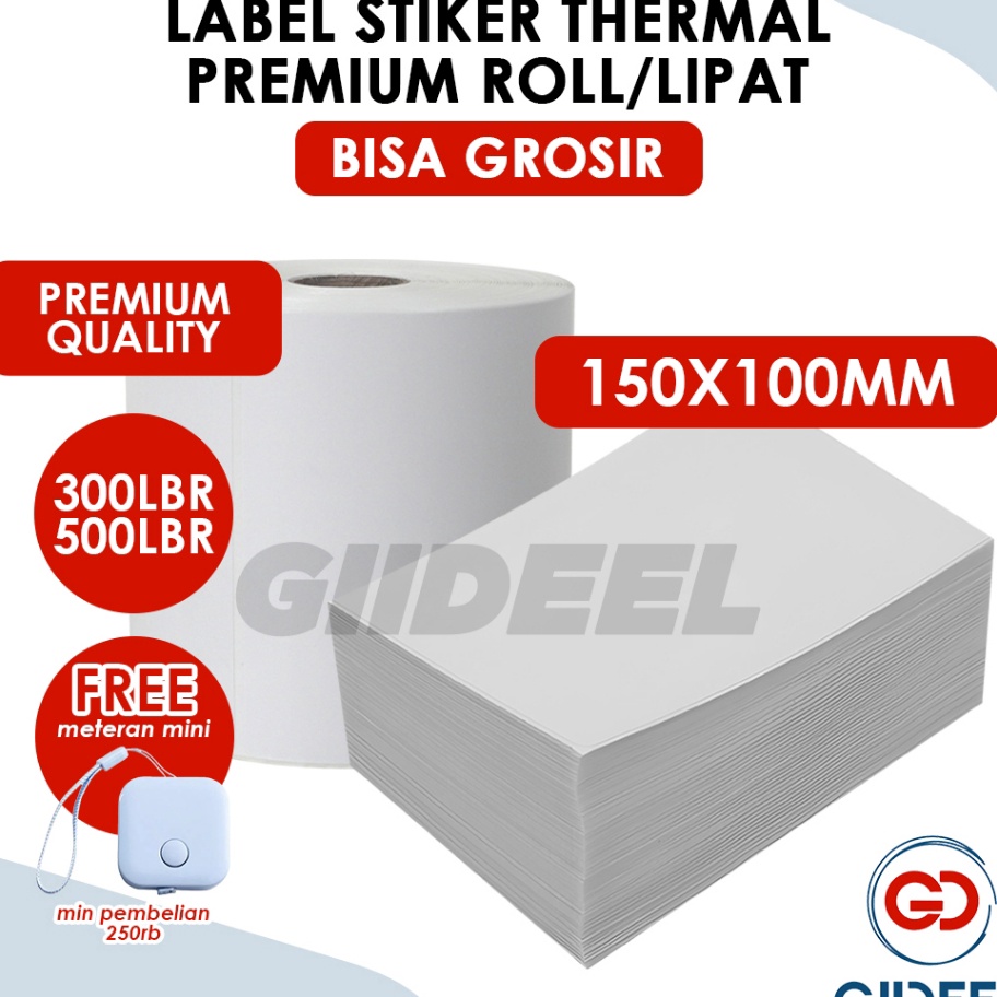 

Best GIIDEEL Label Stiker Thermal 1x15 Isi 5 RollLipat Stiker Thermal 1x15 Isi 3 Lipat1x178x1 BERKUALITAS UNTUK LABELING BARANG ONLINE SHOP BISA GROSIR LEBIH MURAH