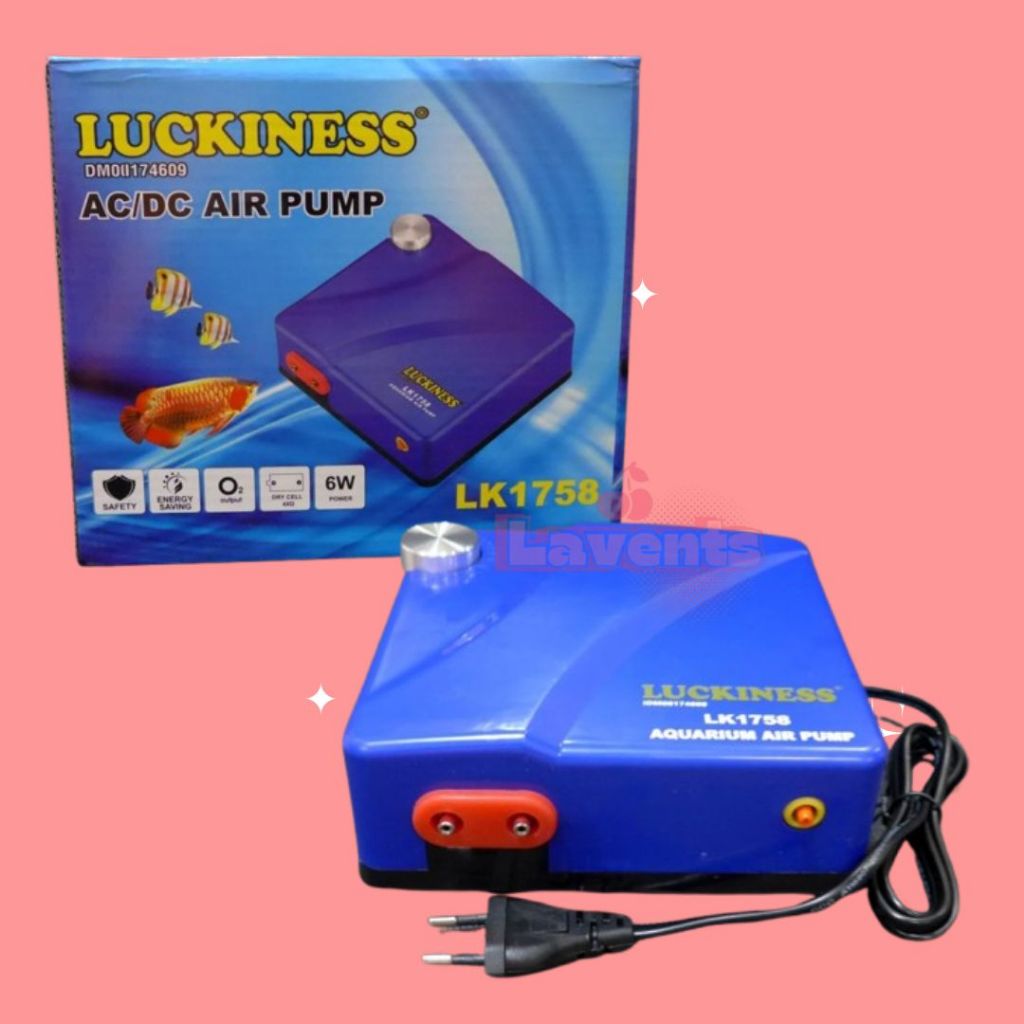 Pompa Aquarium Luckiness AC DC Air Pump LK1758