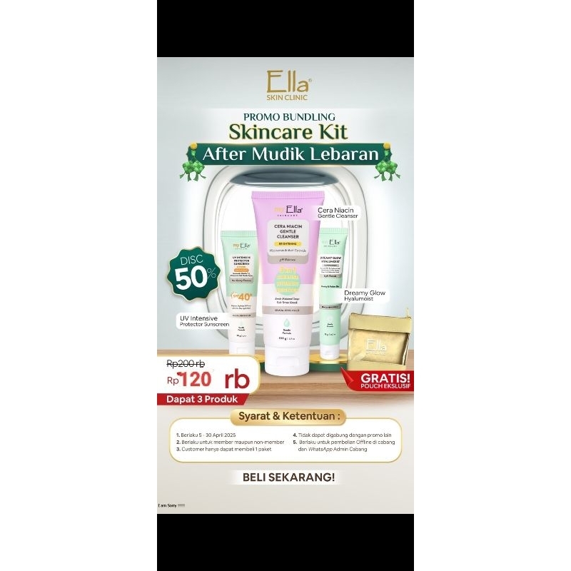 ella glowing kit ella skin care sunscreen