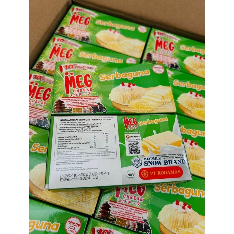 

KEJU MEG serbaguna 120gr milky cedar chesse packing free kardus