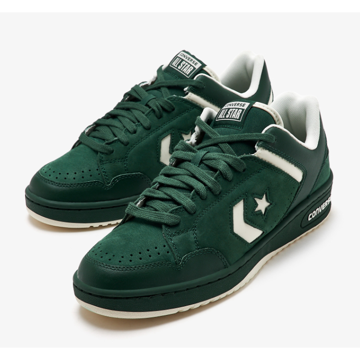 Converse Weapon 90s Remix Retro Color Y2K leather Ox Green Envy Egret