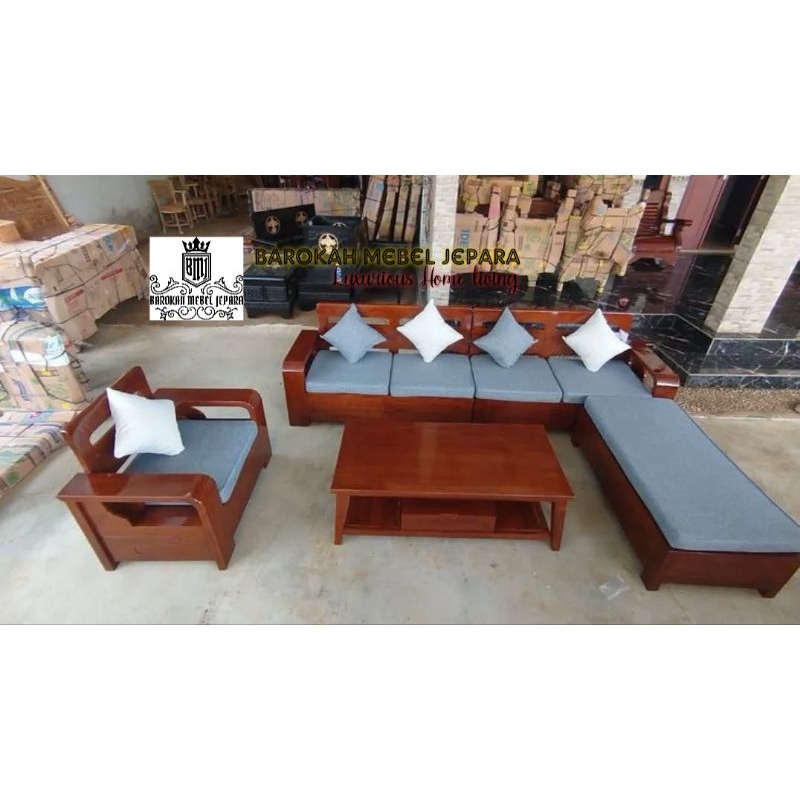 sofa sudut jati minimalis , kursi tamu sudut minimalis , kursi sofa jati jepara , kursi tamu mewah m