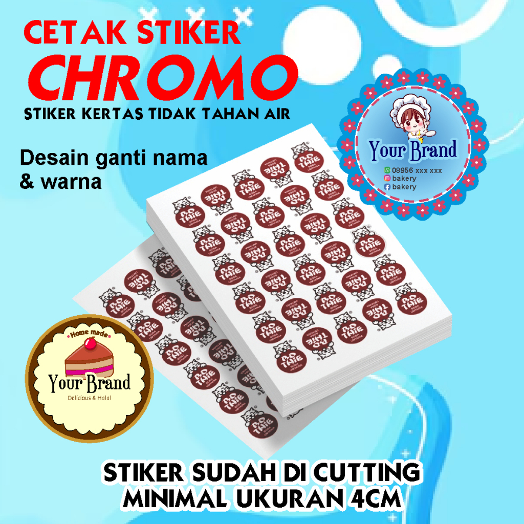 

STIKER LABEL MAKANAN // STIKER LOGO MAKANAN