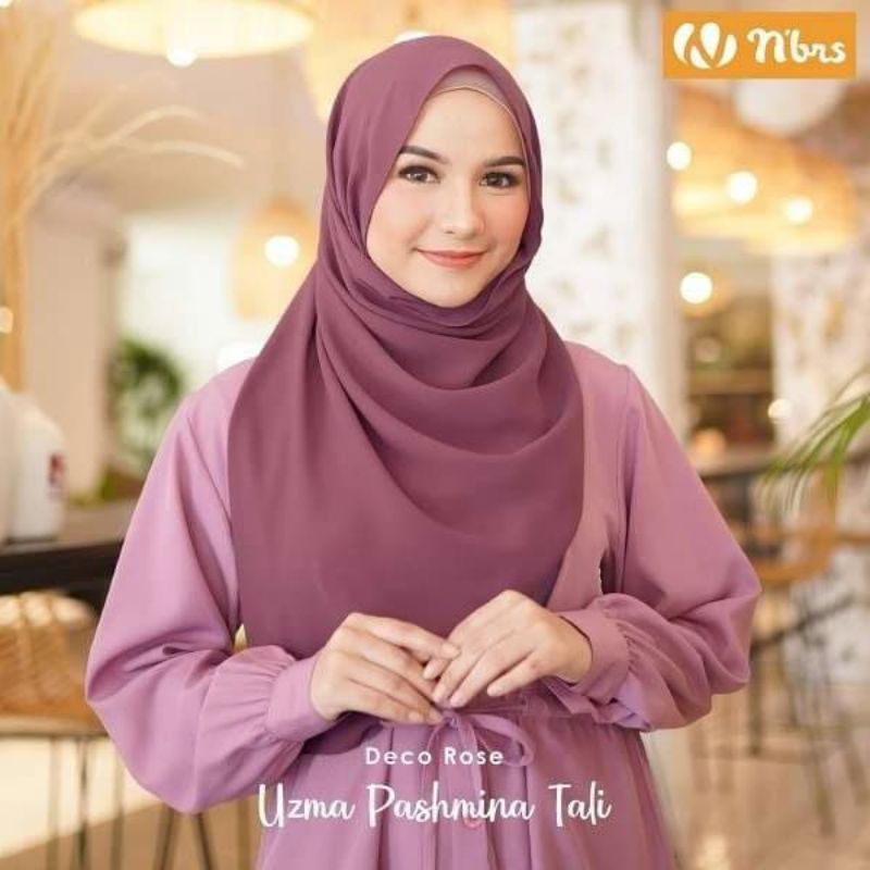 uzma tali gamis pasmina instan
