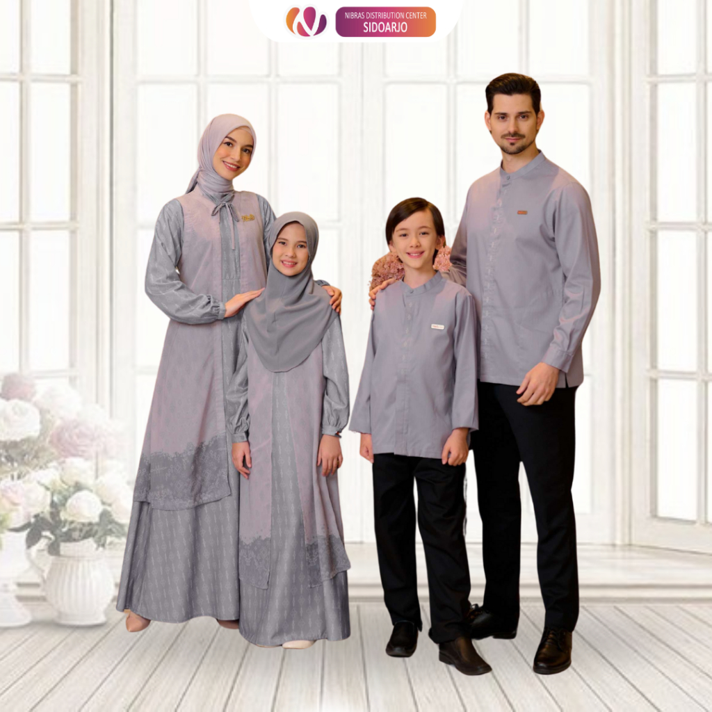 Seragam Keluarga Pesta Pernikahan 2025 Family Set Terbaru Nibras Xyla Violet Baju